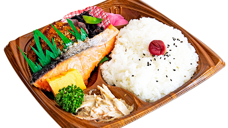 鮭メンチ弁当